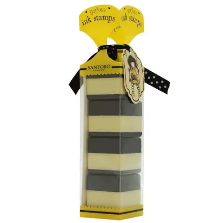 Zestaw stempli z tuszem Santoro - Gorjuss Ruby (Yellow)
