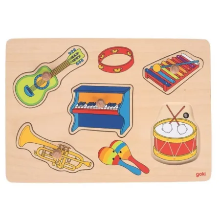 Puzzle dźwiękowe dla malucha – Instrumenty Muzyczne