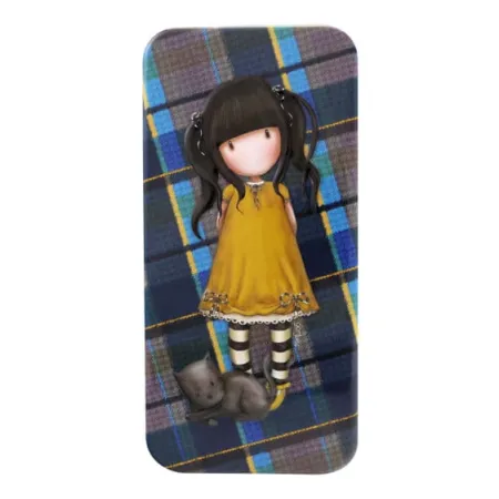 Blaszany piórnik - Gorjuss - Tartan - Ruby