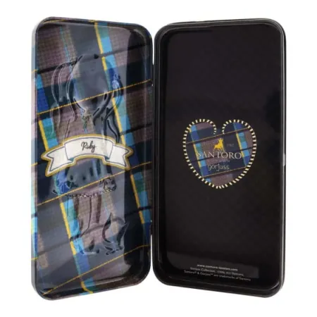 Blaszany piórnik - Gorjuss - Tartan - Ruby