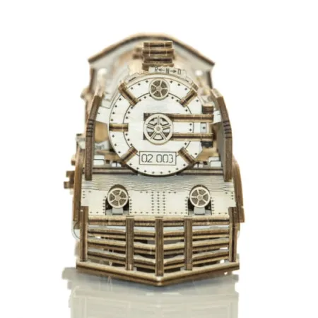Drewniane puzzle mechaniczne 3D Wooden.City - WOODEN EXPRESS + tory kolejowe