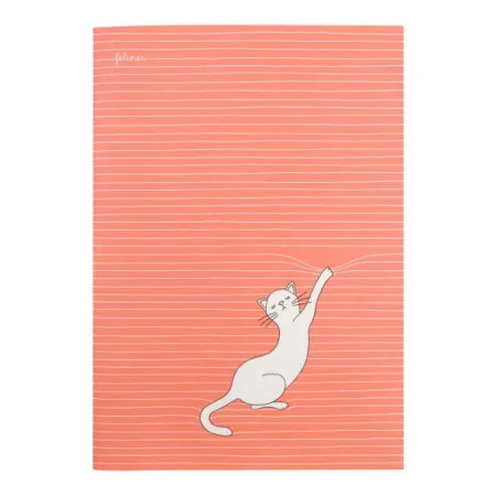 Duży Zeszyt - Felines - Koty - Asking Fur Trouble (Bold Orange)