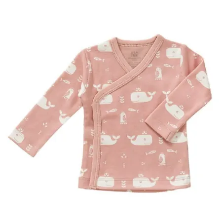 Fresk Kardigan bawełniany 3-6 miesięcy Wieloryb Mellow rose