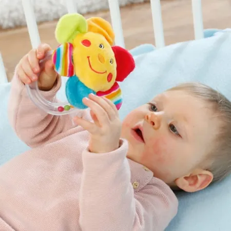Maskotka z grzechotką Kwiatek, z kolekcji: Kumple z Dżungli