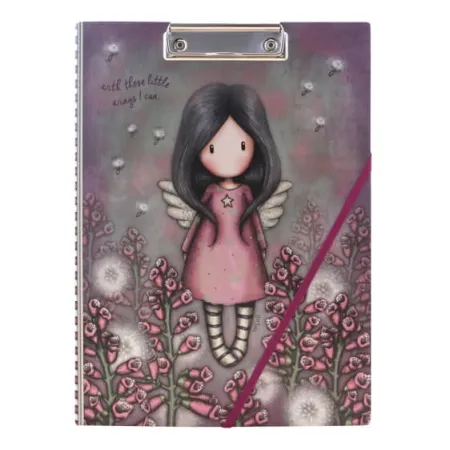 Notes A4 w Twardej Okładce z Klipsem - Gorjuss - Little Wings