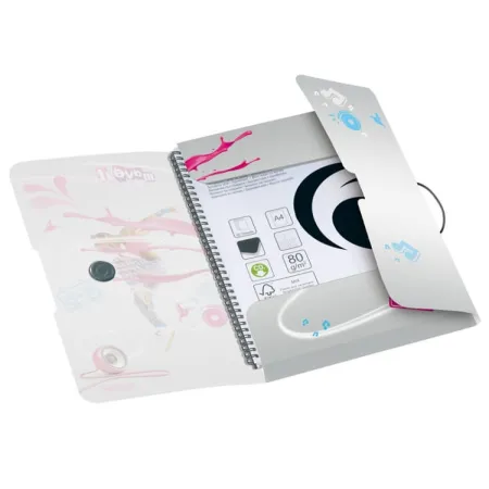 Polipropylenowa Teczka Rysunkowa z gumką – A4 Move It Pink