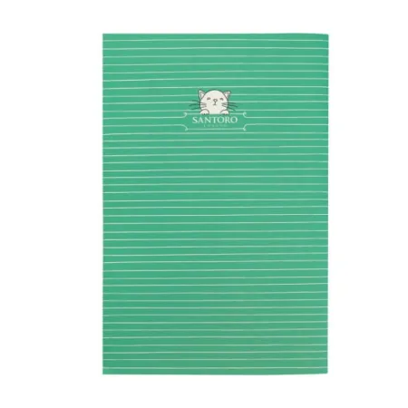 Średni Zeszyt - Koty - Feline Fine (Bold Green)