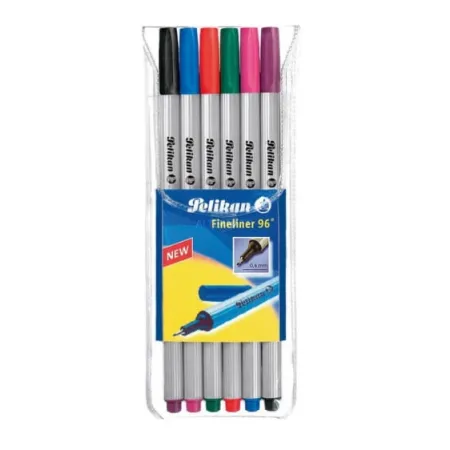 Zestaw kolorowych cienkopisów 0,4mm 6 Szt Etui