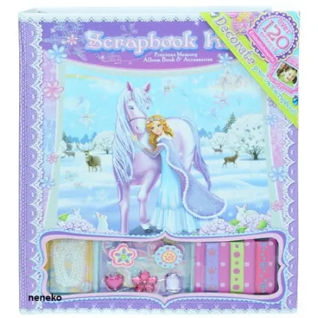 Zestaw kreatywny - album do scrapbookingu Zimowa Księżniczka