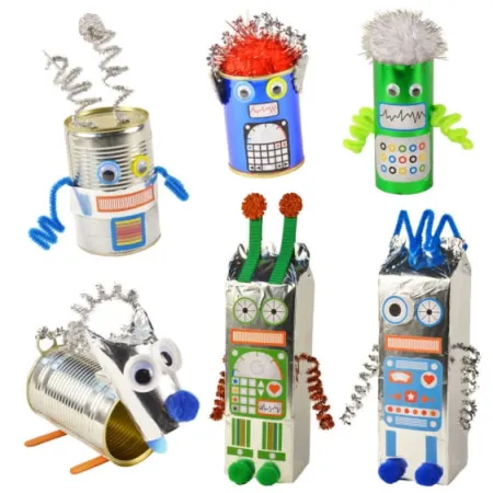 Zestaw Kreatywny - Roboty - Re-Cycle-Me - 6 zabawek