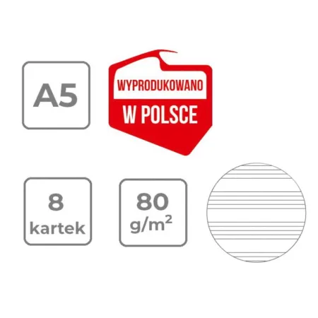 Zeszyt do nut A5 8 kart.