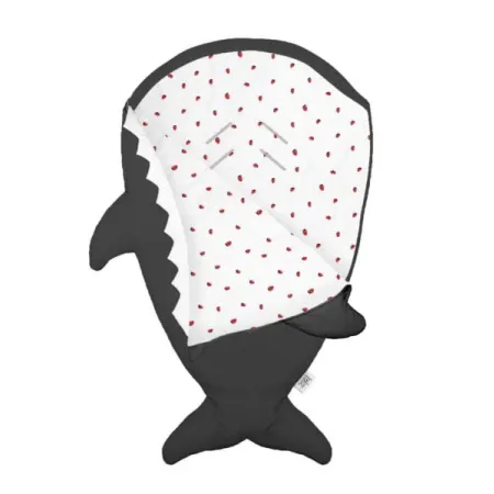 Baby Bites Śpiworek light Shark (1-18 miesięcy) Strawberries Grey