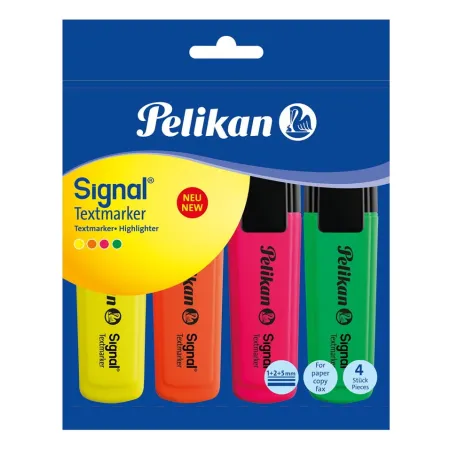 Zestaw 4 kolorowych zakreślaczy Pelikan