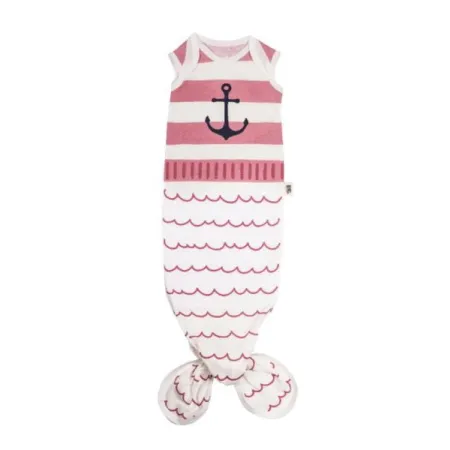 Baby Bites Śpioszki Baby Gown Sailor (0-3 miesięcy) Pink