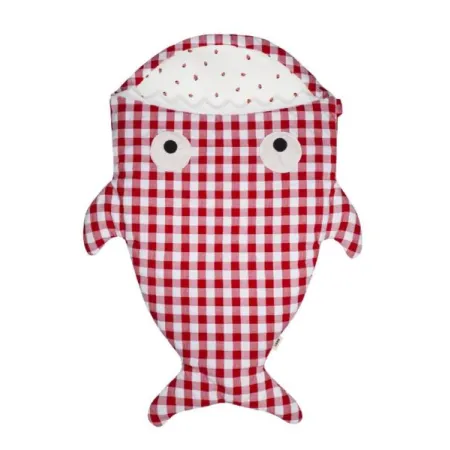 Baby Bites Śpiworek light Shark (1-18 miesięcy) Red Vichy