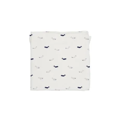 Baby Bites Pieluszka muślinowa 120 x 120 cm Whales