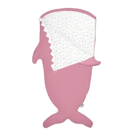 Baby Bites Śpiworek light Shark (2-6 lat) Flies Pink