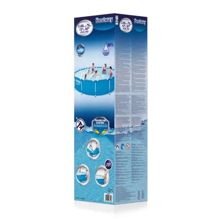 Basen Stelażowy 12FT / 366 x 76 cm Steel Pro Pool BESTWAY