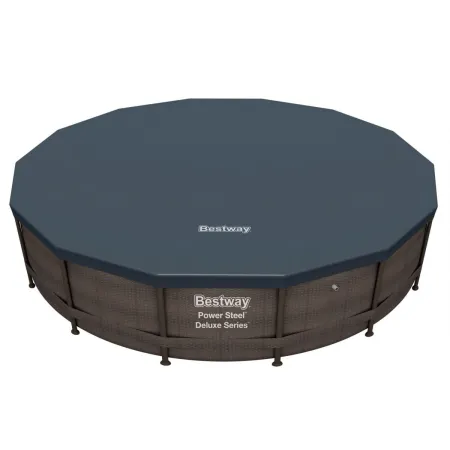 Basen Stelażowy 14FT 427x107 cm Power Steel Deluxe Rattan Series BESTWAY