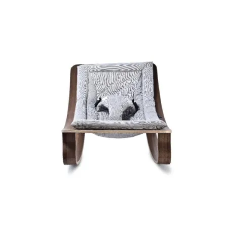 Charlie Crane Leżaczek Levo orzech Sweet Grey