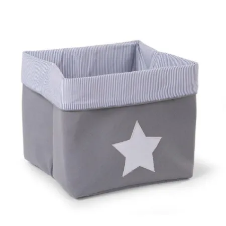 Childhome Pudełko płócienne 32 x 32 x 29 cm Grey