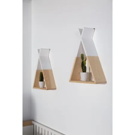 Childhome Półka drewniana Tipi Natural White
