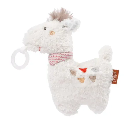 Maskotka, grzechotka, zawieszka do smoczka, Lama,