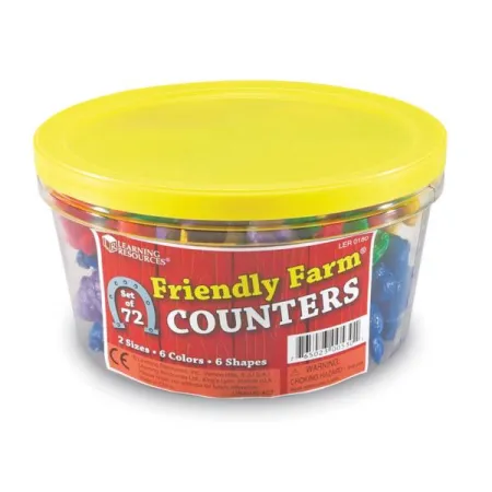 Farma, Figurki do nauki liczenia, Zestaw 72 szt.