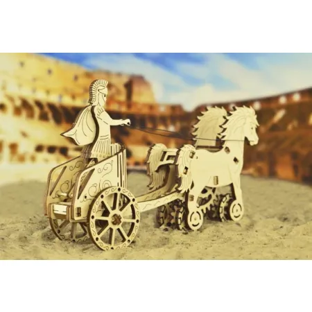 Drewniane puzzle mechaniczne 3D Wooden.City - Rydwan