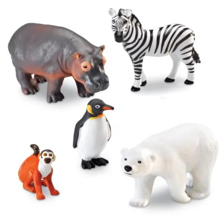 Duże Figurki, Zwierzęta w ZOO, Zestaw 5 szt.