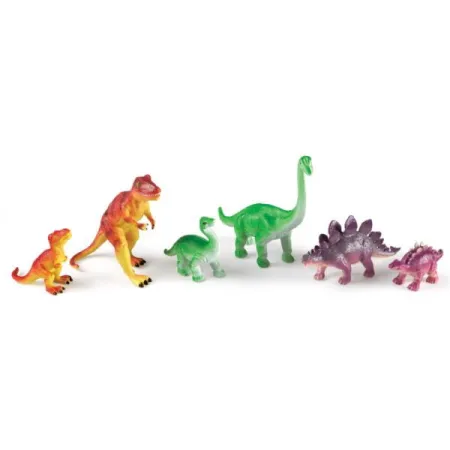 Duże Figurki, Mamy i Dzieci, Dinozaury, Zestaw 6