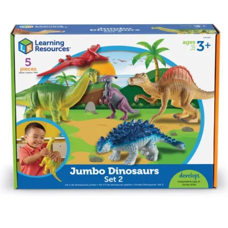 Duże Figurki, Dinozaury, Zestaw II, Zestaw 5 szt.