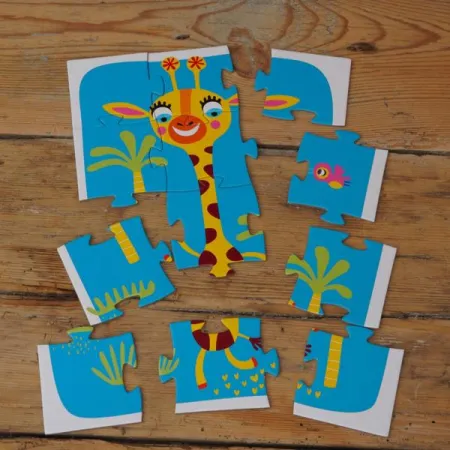 Moje pierwsze puzzle, 3 układanki, 6, 9, 12 el.,