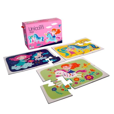 Moje pierwsze puzzle, 3 układanki, 6, 9, 12 el.,