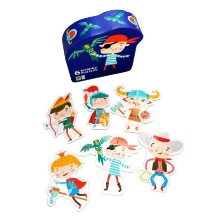 Puzzle dla dzieci w ozdobnym pudełku, Pirat,