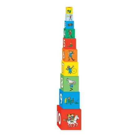 Wieża Kartonowa, Piramida, 10 klocków, Pippi