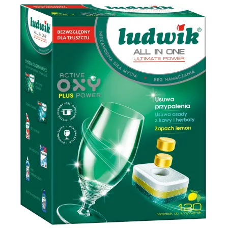 LUDWIK tabletki do zmywarek all in one P-Free 120 szt. 2,16kg