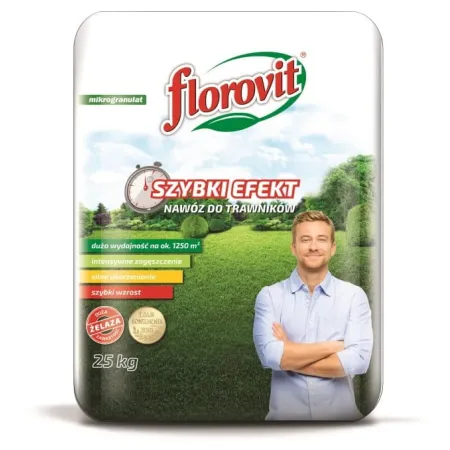 FLOROVIT – nawóz do trawników SZYBKI EFEKT 25kg
