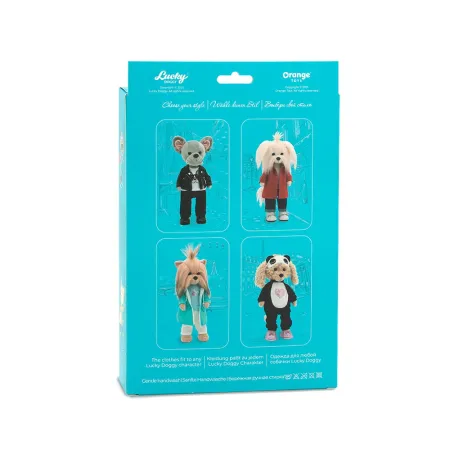 Ubranko Lucky Doggy: Dżinsowe lato 38cm