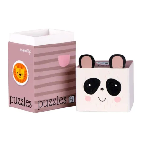 Puzzle dla Dzieci, 3 Układanki, 2 x 4 el. i 1 x 2 elementy, Panda, Bobo