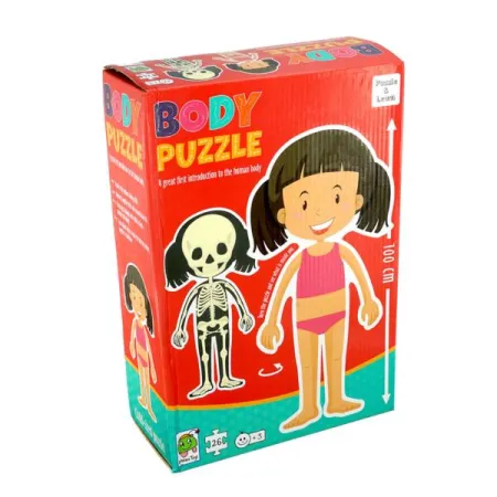 Gigantyczne Puzzle, Moje ciało, Dziewczynka, 26 elementów.