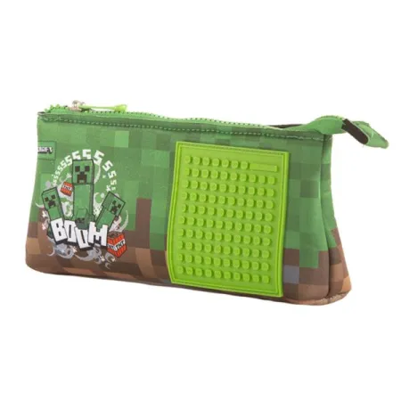 Neoprenowy Piórnik na Suwak, Kosmetyczka, Saszetka, PIXIE CREW, MINECRAFT
