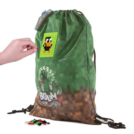 Worek Szkolny na Plecy, PIXIE CREW, MINECRAFT