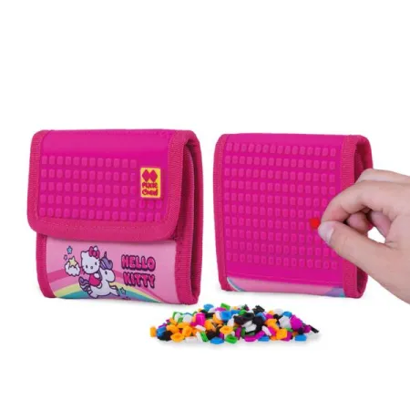 Portfel na Rzep, HELLO KITTY, PIXI CREW - Jednorożec, Purpurowy Panel
