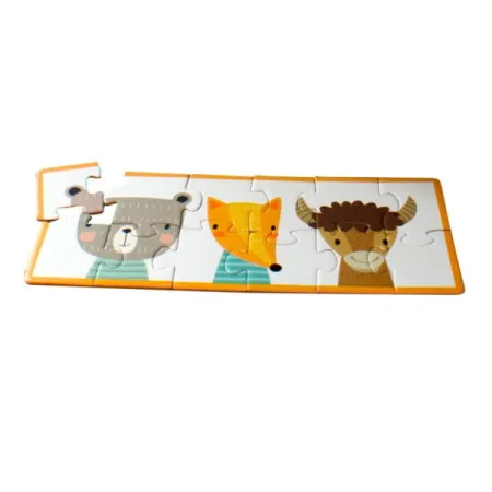 Puzzle dla Dzieci, 12 elementów, Zwierzątka, Bobo