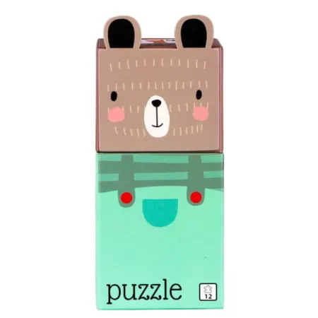 Puzzle dla Dzieci, 12 elementów, Zwierzątka, Bobo