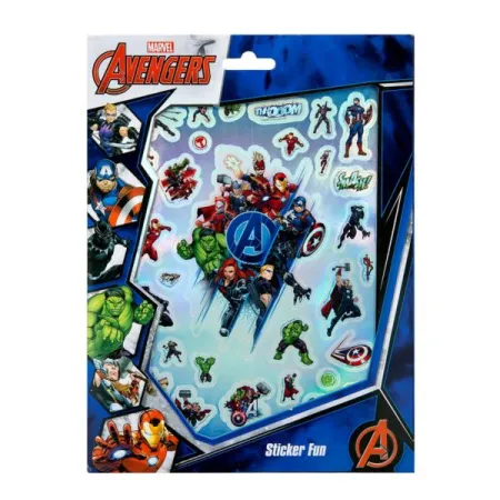 Zestaw Naklejek - Metalicznych (1 ark.), Papierowych (7 ark.), Avengers