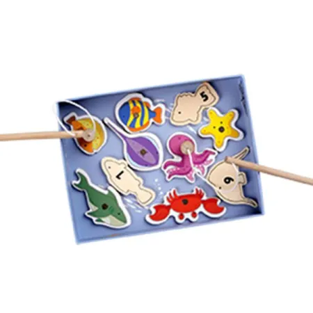 Magnetyczna Gra Drewniana - Łowienie Rybek 1, Muminki, Barbo Toys