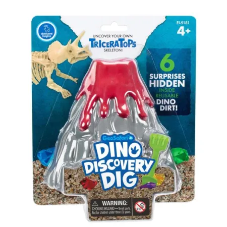 Szkielet dinozaura, Foremki, Wykopaliska, Triceratops, Zestaw naukowy, GeoSafari Jr.