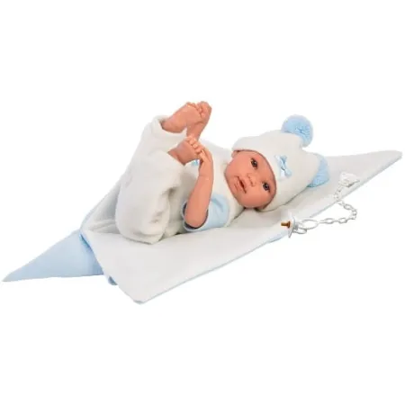 Hiszpańska lalka bobas chłopiec Bebito w rożku – płacze 36cm